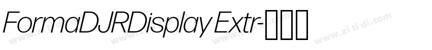 FormaDJRDisplay Extr字体转换